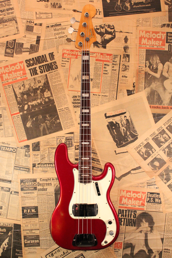 Fender 1958y[Precision Bass[“Factory Modified”[Candy Apple Red