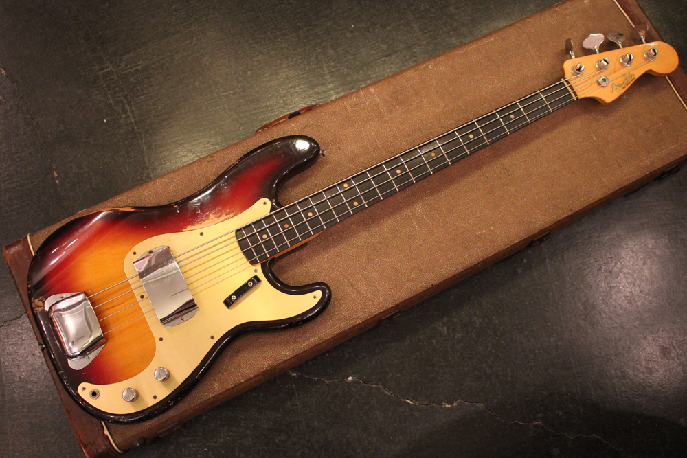 Fender 1959y[Precision Bass[“Slab Board”[Gold Anodized Pickguard | GUITAR  TRADERS TOKYO